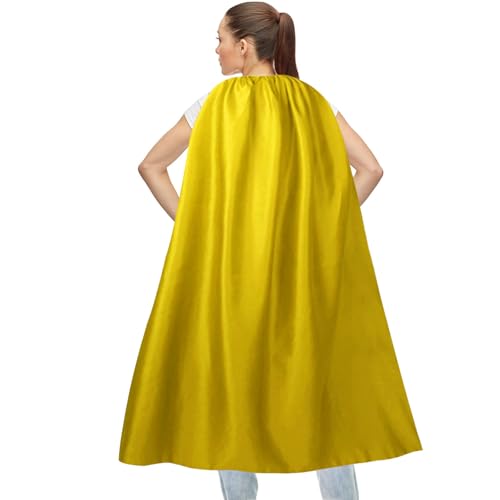 Erwachsene Superhelden Umhänge und Masken - Halloween Vampir Cape Superhelden Party Umhänge, gelb, Large Erwachsene Superhelden Umhänge und Masken - Halloween Vampir Cape Superhelden Party Umhänge, gelb, Large von MAKLULU