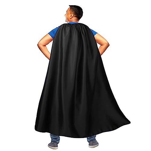Maklulu Superhelden-Umhänge und Masken für Erwachsene, Halloween-Capes, Superhelden-Kostüme, Schwarz, M Maklulu Superhelden-Umhänge und Masken für Erwachsene, Halloween-Capes, Superhelden-Kostüme, Schwarz, M von MAKLULU