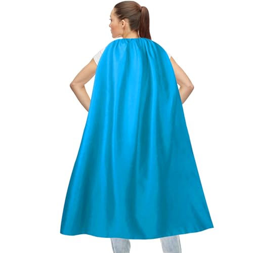 Maklulu Superhelden-Umhänge und Masken für Erwachsene, Halloween-Vampir-Capes, Superhelden-Party-Umhänge, Superhelden-Kostüm (140 cm) von MAKLULU