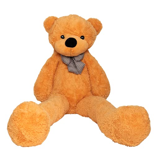 MAKOSAS Teddybär Kuschelig Plüschbär Weiches Spielzeug für Kinder 180cm (Orange) von MAKOSAS