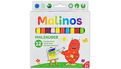 MALINOS 300005 Malzauber 12 Stifte, 12er Set Zauberstifte von MALINOS