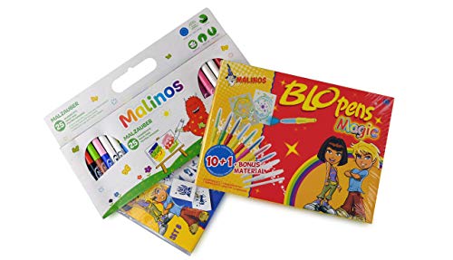 Malinos 300721 Kreativ Set 60 teilig, Mehrfarbig Malinos 300721 Kreativ Set 60 teilig, Mehrfarbig von MALINOS