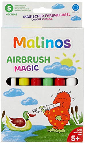 Malinos 300965 Stifte Airbrush Magic 5+1, 6 Stück (1er Pack) von MALINOS
