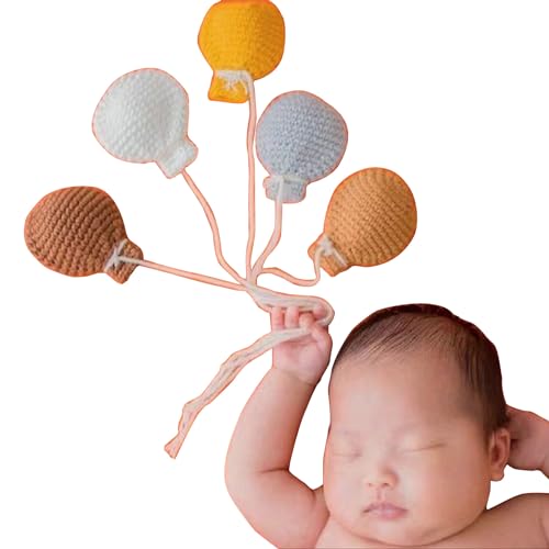 Fotoshooting-Requisiten für Kleinkinder, Ballon, 5 Stück, Requisiten für Neugeborene, Fotostudio-Zubehör, Babyparty, Party, Foto-Dekoration, gestrickter Ballon Fotoshooting-Requisiten für Kleinkinder, Ballon, 5 Stück, Requisiten für Neugeborene, Fotostudio-Zubehör, Babyparty, Party, Foto-Dekoration, gestrickter Ballon von MALSSE