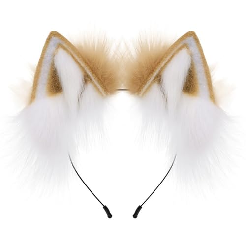 Haarreif für Teenager, Cosplay, Füchse, Ohrform, Plüsch, Haarreifen, Make-up, Maskeraden, Party, Musik, Festivals, Rollenspiele, Kopfschmuck Haarreif für Teenager, Cosplay, Füchse, Ohrform, Plüsch, Haarreifen, Make-up, Maskeraden, Party, Musik, Festivals, Rollenspiele, Kopfschmuck von MALSSE