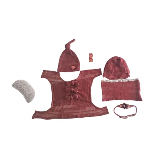 MALSSE Baby-Fotografie-Outfit, Hut, Wickeldecke, Posierendes Stirnband, Fotostudio-Requisiten, Baby-Foto-Kostüm, Neugeborene, Dusche, weich, dehnbar MALSSE Baby-Fotografie-Outfit, Hut, Wickeldecke, Posierendes Stirnband, Fotostudio-Requisiten, Baby-Foto-Kostüm, Neugeborene, Dusche, weich, dehnbar von MALSSE