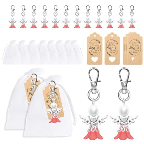 MALSSE Cherub Schlüsselanhänger, Gast-Rückgabe-Geschenk, Engel-Anhänger mit Tasche, Hochzeits-Souvenir, Geschenk, Babyparty, Geschenk-Set, Engel-Schlüsselanhänger, Anhänger, Hochzeitsschlüsselanhänger MALSSE Cherub Schlüsselanhänger, Gast-Rückgabe-Geschenk, Engel-Anhänger mit Tasche, Hochzeits-Souvenir, Geschenk, Babyparty, Geschenk-Set, Engel-Schlüsselanhänger, Anhänger, Hochzeitsschlüsselanhänger von MALSSE