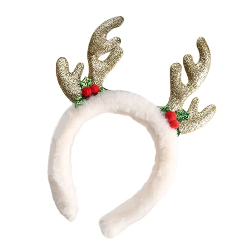 MALSSE Geweih Weihnachten Kopfbedeckung Stirnband Foto Requisiten Party Cosplay Kostüme Tanzen Party Stirnband Weihnachten Stirnbänder für Mädchen von MALSSE