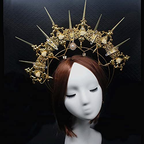 MALSSE Gothic-Kronen-Stirnband-Paket, Halloween, Vintage, für Sonne, Kopfschmuck, Teile MALSSE Gothic-Kronen-Stirnband-Paket, Halloween, Vintage, für Sonne, Kopfschmuck, Teile von MALSSE