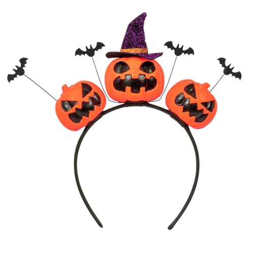 MALSSE Halloween-Party-Haarband, Totenkopf-Kürbis-Stirnband, Cosplay-Kostüm, Kopfschmuck, Familientreffen, Kopfbedeckung, Festival, Hairhoop von MALSSE