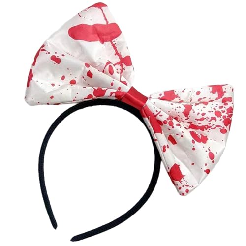 MALSSE Halloween-Schleife, Kopfbedeckung, Gothic-Stil, Haardekoration, für Erwachsene und Mädchen, Kopfschmuck für Halloween-Outfit von MALSSE