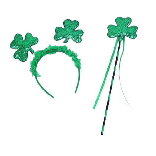 MALSSE Kobold Blingbling Stirnband Kleeblatt Kopfbedeckung Zauberstab Foto Requisiten Irish Day Party Kopfbedeckung Cosplay Zubehör MALSSE Kobold Blingbling Stirnband Kleeblatt Kopfbedeckung Zauberstab Foto Requisiten Irish Day Party Kopfbedeckung Cosplay Zubehör von MALSSE