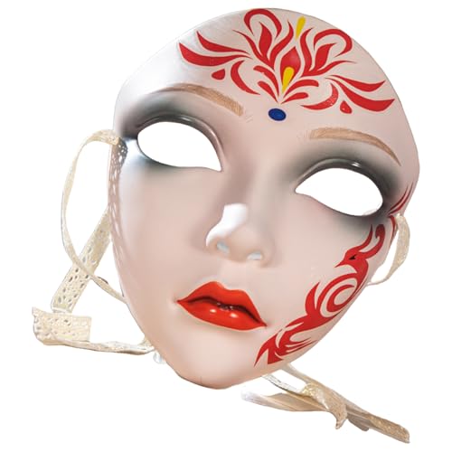 MALSSE Maskerade Handgemaltes Vollgesicht für Damen und Herren, Cosplay, Party, Fotografie, Requisiten, Halloween-Dekoration MALSSE Maskerade Handgemaltes Vollgesicht für Damen und Herren, Cosplay, Party, Fotografie, Requisiten, Halloween-Dekoration von MALSSE