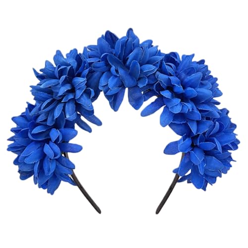 MALSSE Modische Kopfbedeckungen, Blumen-Haarbänder, Haarschmuck, Blumen-Haarbänder, Cosplay-Kostüm für Damen und Mädchen von MALSSE