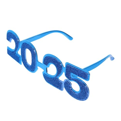 MALSSE Neujahrsbrille 2025, Sonnenbrille, Foto-Requisiten, dekorative Brille für Neujahrsparty, mehrfarbig von MALSSE