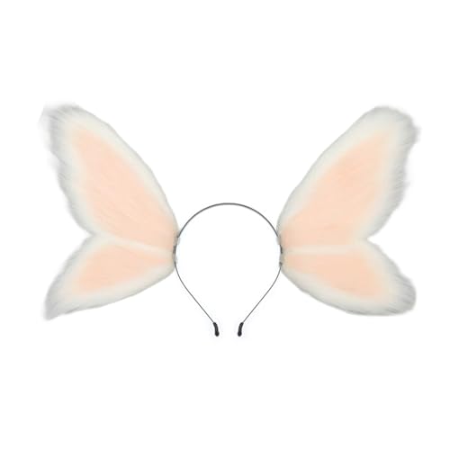 MALSSE Verstellbare Plüsch-Elfen, Schmetterling, Feen, Ohr-Kopfschmuck für Kinder und Erwachsene, Rollenspiel-Kostüm, Halloween, Thema, Event, Kopfschmuck, Feen, Schmetterling, Tierohr-Haarband MALSSE Verstellbare Plüsch-Elfen, Schmetterling, Feen, Ohr-Kopfschmuck für Kinder und Erwachsene, Rollenspiel-Kostüm, Halloween, Thema, Event, Kopfschmuck, Feen, Schmetterling, Tierohr-Haarband von MALSSE