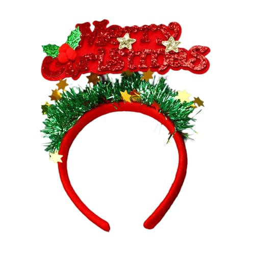 MALSSE Weihnachtsdekoration für Büro, Neujahr, Party, Weihnachtsbrief-Stirnband, Festival, Kopfschmuck, Familientreffen, Kopfbedeckung MALSSE Weihnachtsdekoration für Büro, Neujahr, Party, Weihnachtsbrief-Stirnband, Festival, Kopfschmuck, Familientreffen, Kopfbedeckung von MALSSE