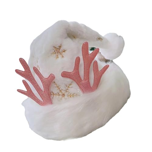 MALSSE Weihnachtsmütze mit Hirschhorn für Kinder, Frauen, Mädchen, Geburtstag, Weihnachten, Plüsch, Hirsch, Horn, Hut für Fotografie MALSSE Weihnachtsmütze mit Hirschhorn für Kinder, Frauen, Mädchen, Geburtstag, Weihnachten, Plüsch, Hirsch, Horn, Hut für Fotografie von MALSSE