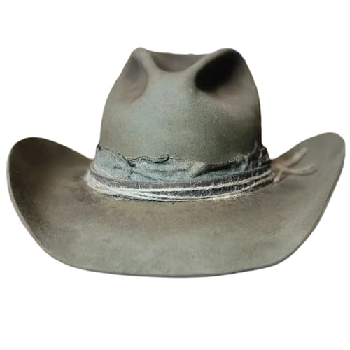 MALSSE Wollhut im Used-Look für Maskeraden, Party, Gentleman-Hut mit Rollkrempe, für Erwachsene, Karneval, Party, Kostüm, modischer Kopfschmuck, Cowboy für Erwachsene, Freizeitkleidung MALSSE Wollhut im Used-Look für Maskeraden, Party, Gentleman-Hut mit Rollkrempe, für Erwachsene, Karneval, Party, Kostüm, modischer Kopfschmuck, Cowboy für Erwachsene, Freizeitkleidung von MALSSE