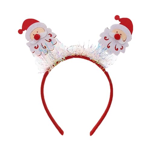 MALSSE Zartes Weihnachts-Stirnband, Cartoon-Schneemann-Kopfschmuck, für festliche Stimmung auf Partys und Schulveranstaltungen, Stoff, Weihnachts-Stirnband von MALSSE