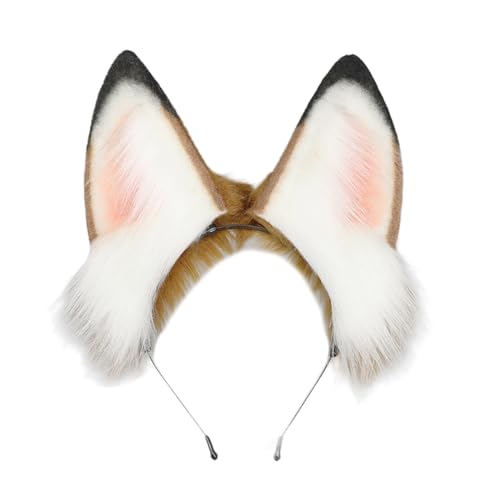 Tierohr-Stirnband, Cosplay-Kostüm, Haarreif, Partyzubehör, Kopfschmuck, Maskeraden, Kopfschmuck, Animationszubehör, Halloween-Haarreifen Tierohr-Stirnband, Cosplay-Kostüm, Haarreif, Partyzubehör, Kopfschmuck, Maskeraden, Kopfschmuck, Animationszubehör, Halloween-Haarreifen von MALSSE