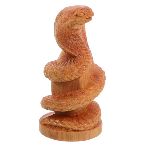 MALUGOGO Handgeschnitzte Schlangenfigur aus Holz, realistische Tierstatue, Tischdekoration, für Zuhause, Büro, Arbeitszimmer, Geschenk und pädagogisches Modell MALUGOGO Handgeschnitzte Schlangenfigur aus Holz, realistische Tierstatue, Tischdekoration, für Zuhause, Büro, Arbeitszimmer, Geschenk und pädagogisches Modell von MALUGOGO