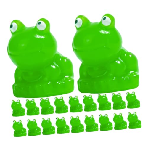 MALUGOGO Miniatur-Froschfiguren aus Kunstharz, kleine grüne Frösche für Feengarten, Moos, Landschaftsdekoration, für Haus und Außendekoration, 20 Stück MALUGOGO Miniatur-Froschfiguren aus Kunstharz, kleine grüne Frösche für Feengarten, Moos, Landschaftsdekoration, für Haus und Außendekoration, 20 Stück von MALUGOGO