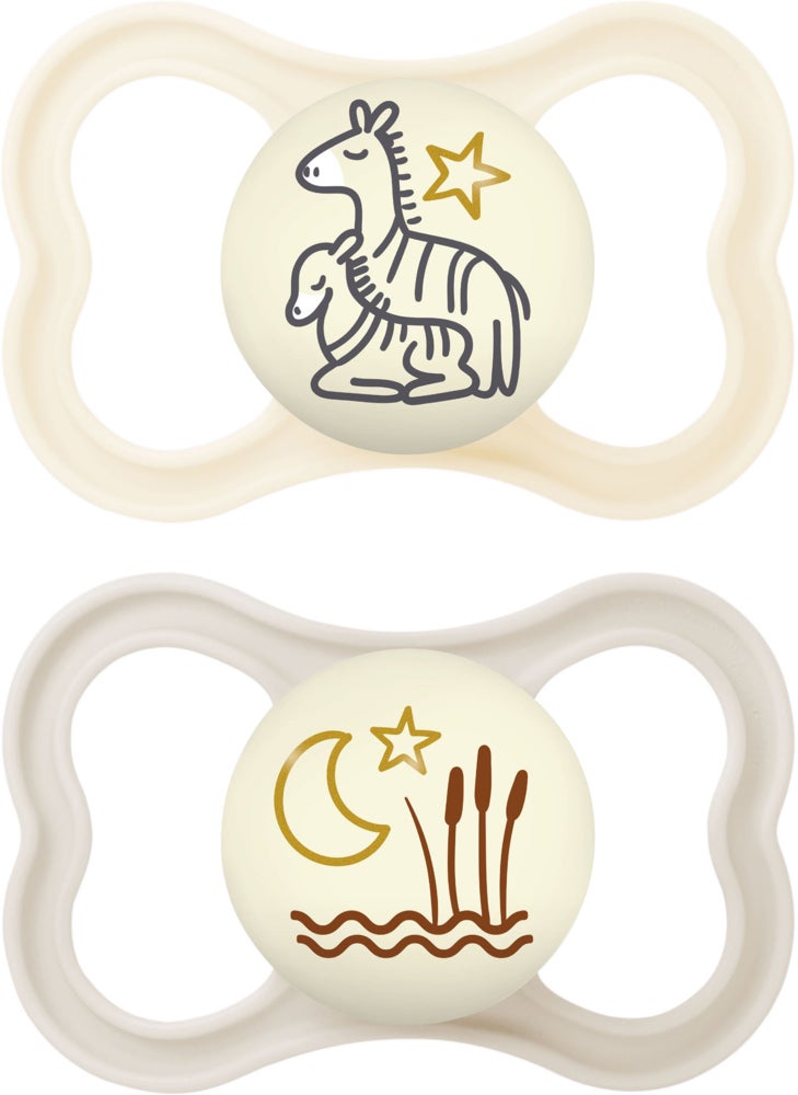 MAM Air Night Silikon Schnuller 6-16m, Neutral MAM Air Night Silikon Schnuller 6-16m, Neutral von MAM