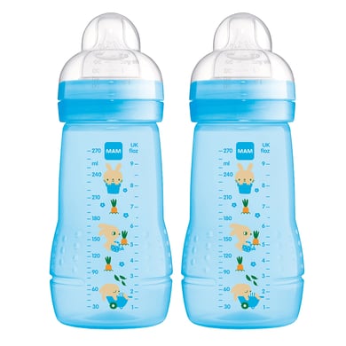 MAM Babyflasche Easy Active™ 270 ml, Hase im Doppelpack von MAM