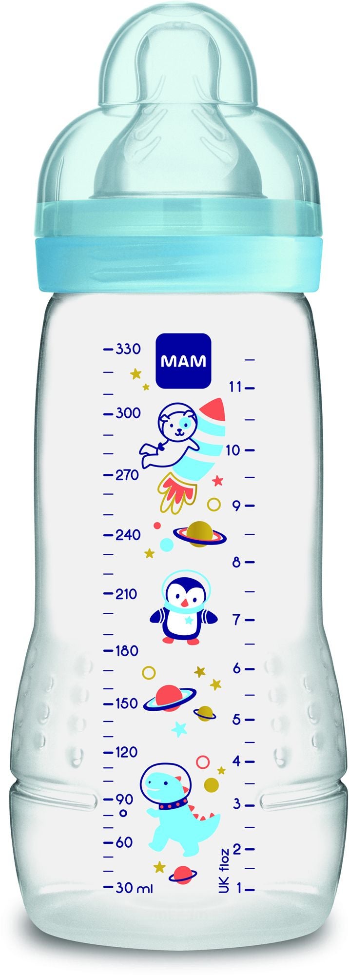 MAM Easy Active Babyflasche 330 ml, Blau MAM Easy Active Babyflasche 330 ml, Blau von MAM