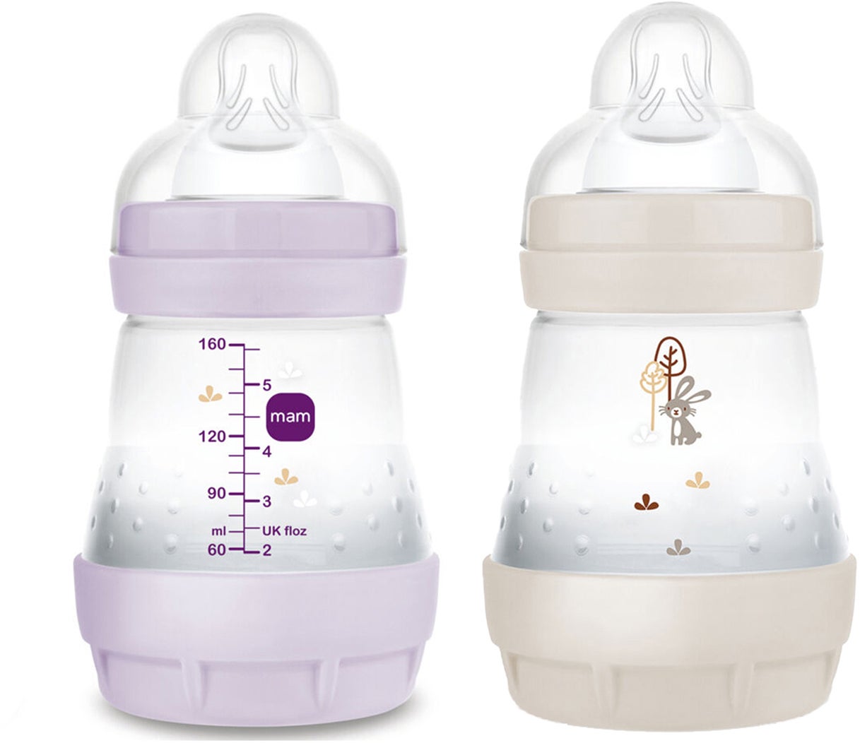 MAM Easy Start Babyflasche Anti-Kolik 160 ml 2er-Pack, Pink/Neutral MAM Easy Start Babyflasche Anti-Kolik 160 ml 2er-Pack, Pink/Neutral von MAM
