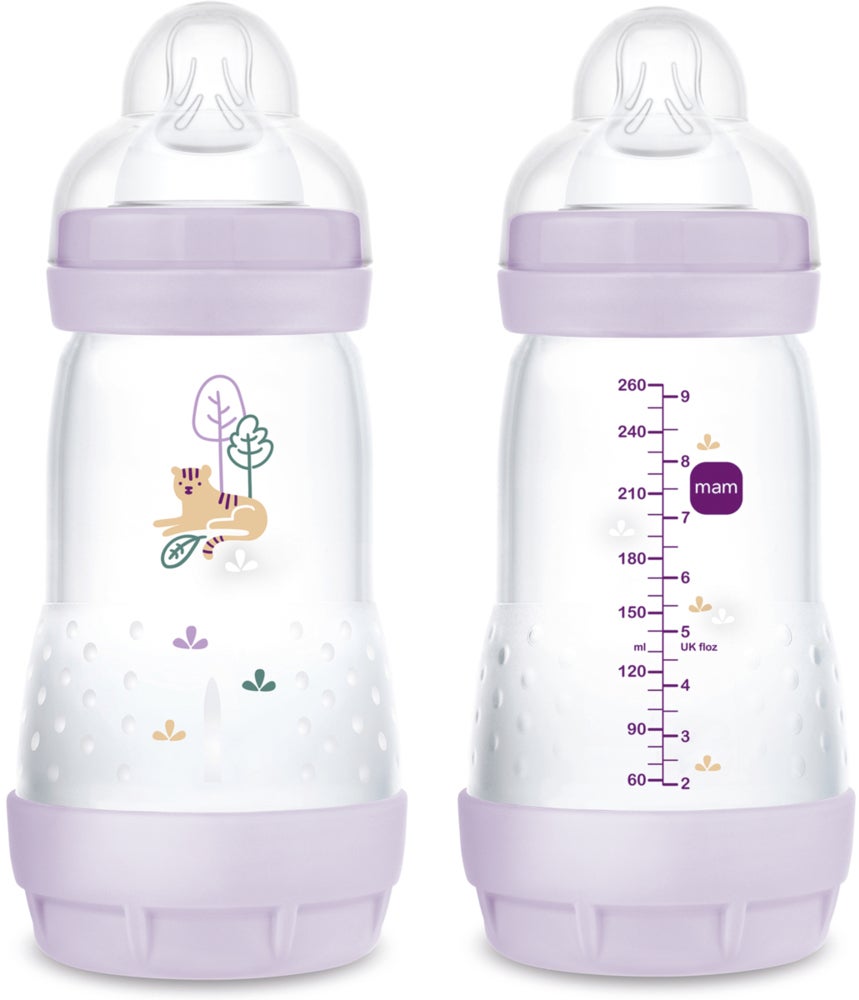 MAM Easy Start Babyflasche Anti-Kolik 260 ml 2er-Pack, Lila MAM Easy Start Babyflasche Anti-Kolik 260 ml 2er-Pack, Lila von MAM