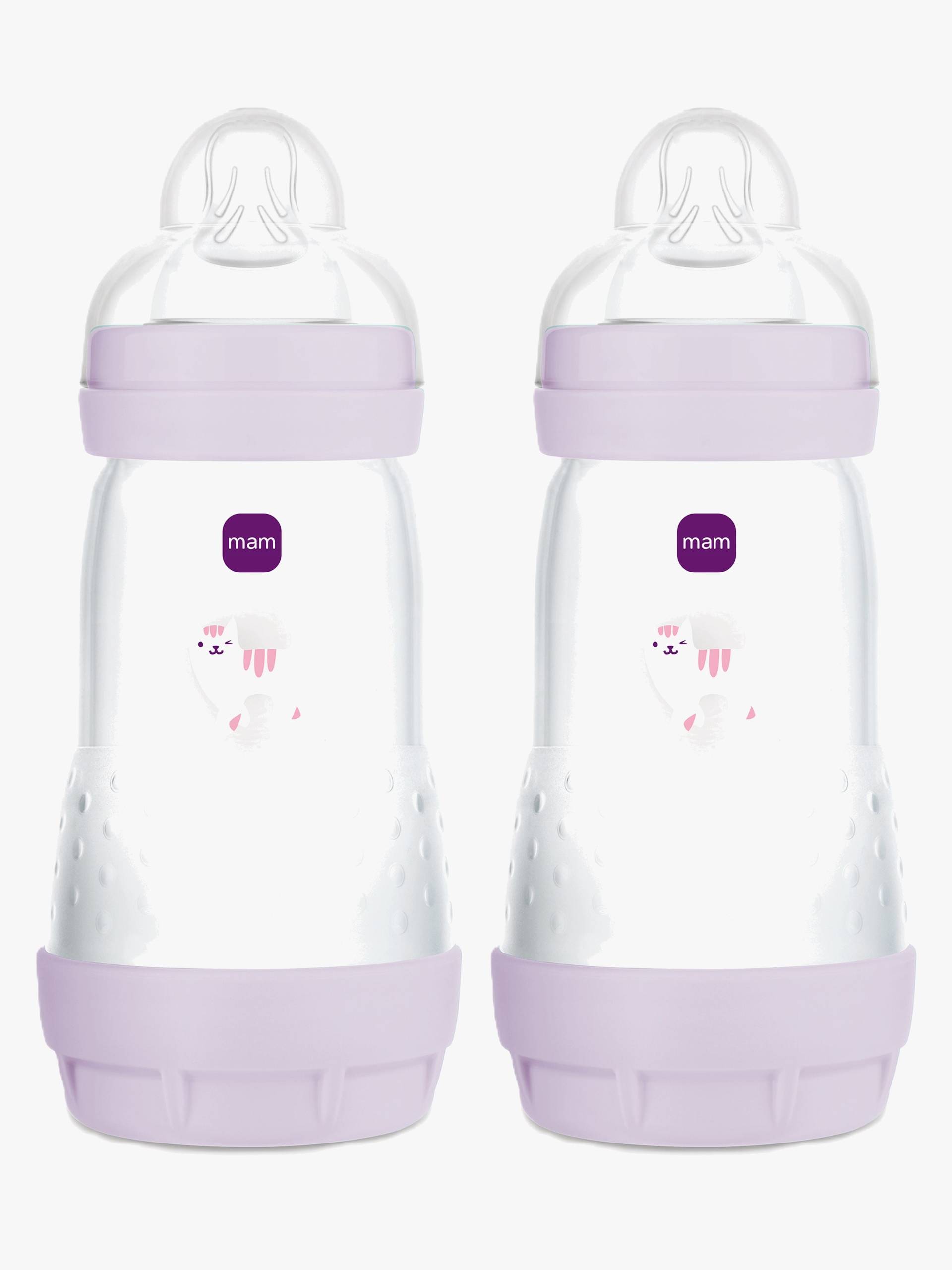 MAM Easy Start Babyflasche Anti-Kolik 260 ml 2er-Pack, Rosa von MAM