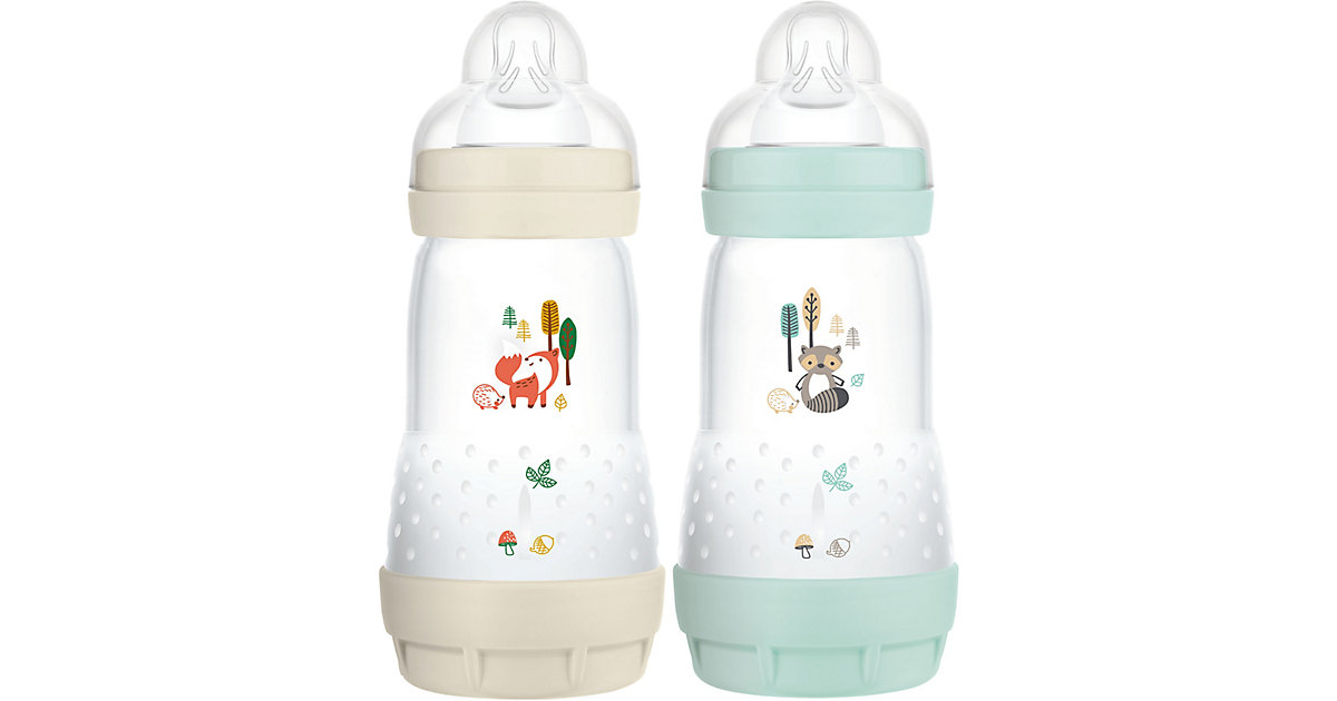 MAM Easy Start Elements, 260 ml, Fuchs/Waschbär, 2er Set mint MAM Easy Start Elements, 260 ml, Fuchs/Waschbär, 2er Set mint von MAM