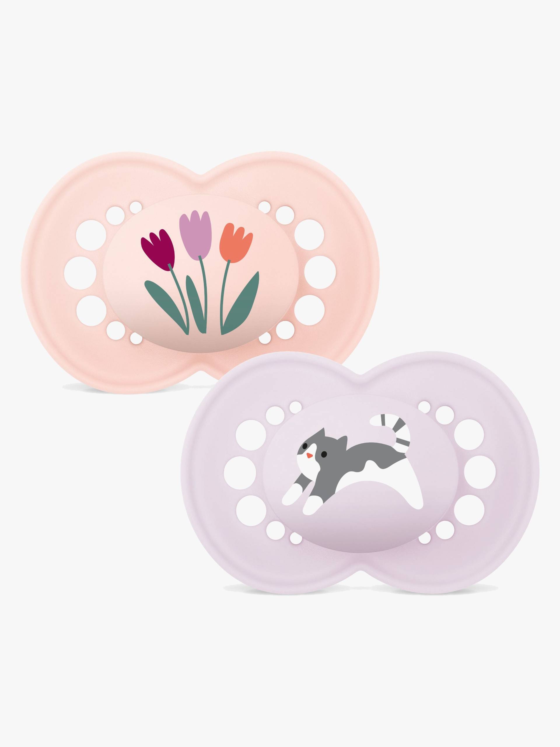 MAM Orginal Silikon Schnuller 2er-Pack 16-36m, Rosa von MAM