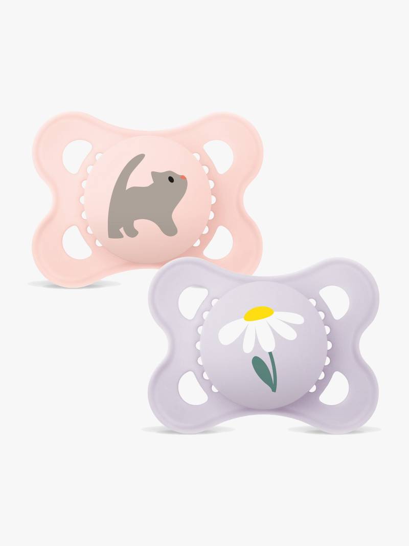 MAM Original Naturkautschuk Schnuller 2er-Pack 0-6m, Neutral von MAM