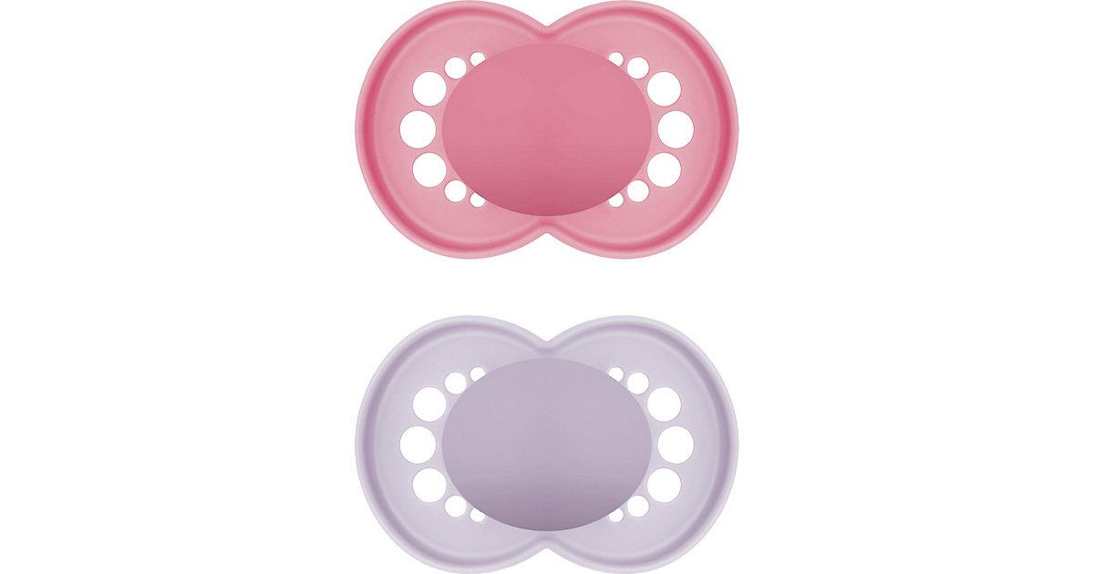 MAM Original Pure Silikon, 6-16 Monate, 2er Set , pink/lila MAM Original Pure Silikon, 6-16 Monate, 2er Set , pink/lila von MAM