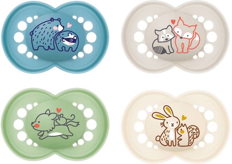 MAM Original Schnuller 16-36m 4er-Pack, Blau/Neutral MAM Original Schnuller 16-36m 4er-Pack, Blau/Neutral von MAM