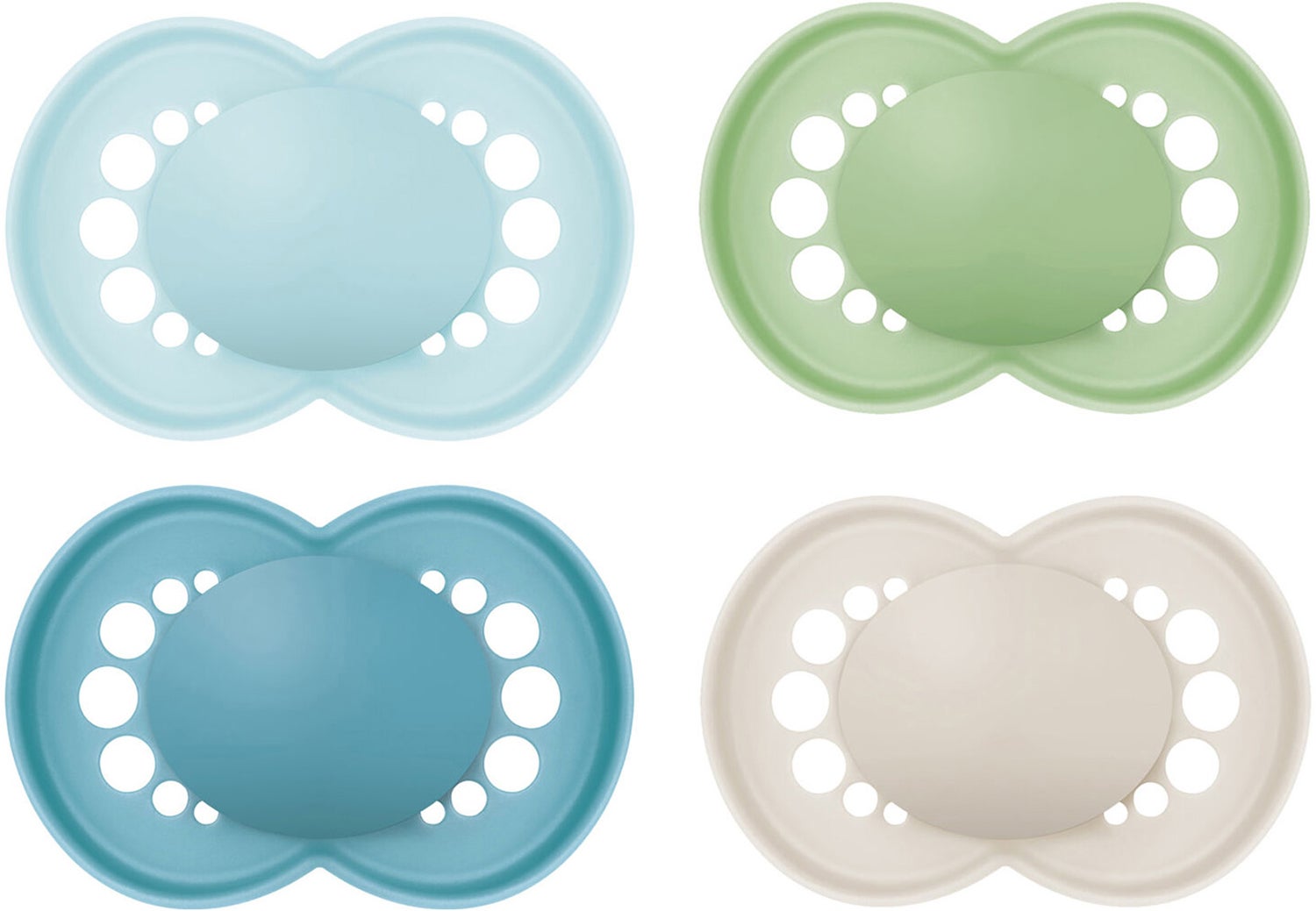 MAM Original Schnuller 6-16m 4er-Pack, Blau/Neutral MAM Original Schnuller 6-16m 4er-Pack, Blau/Neutral von MAM