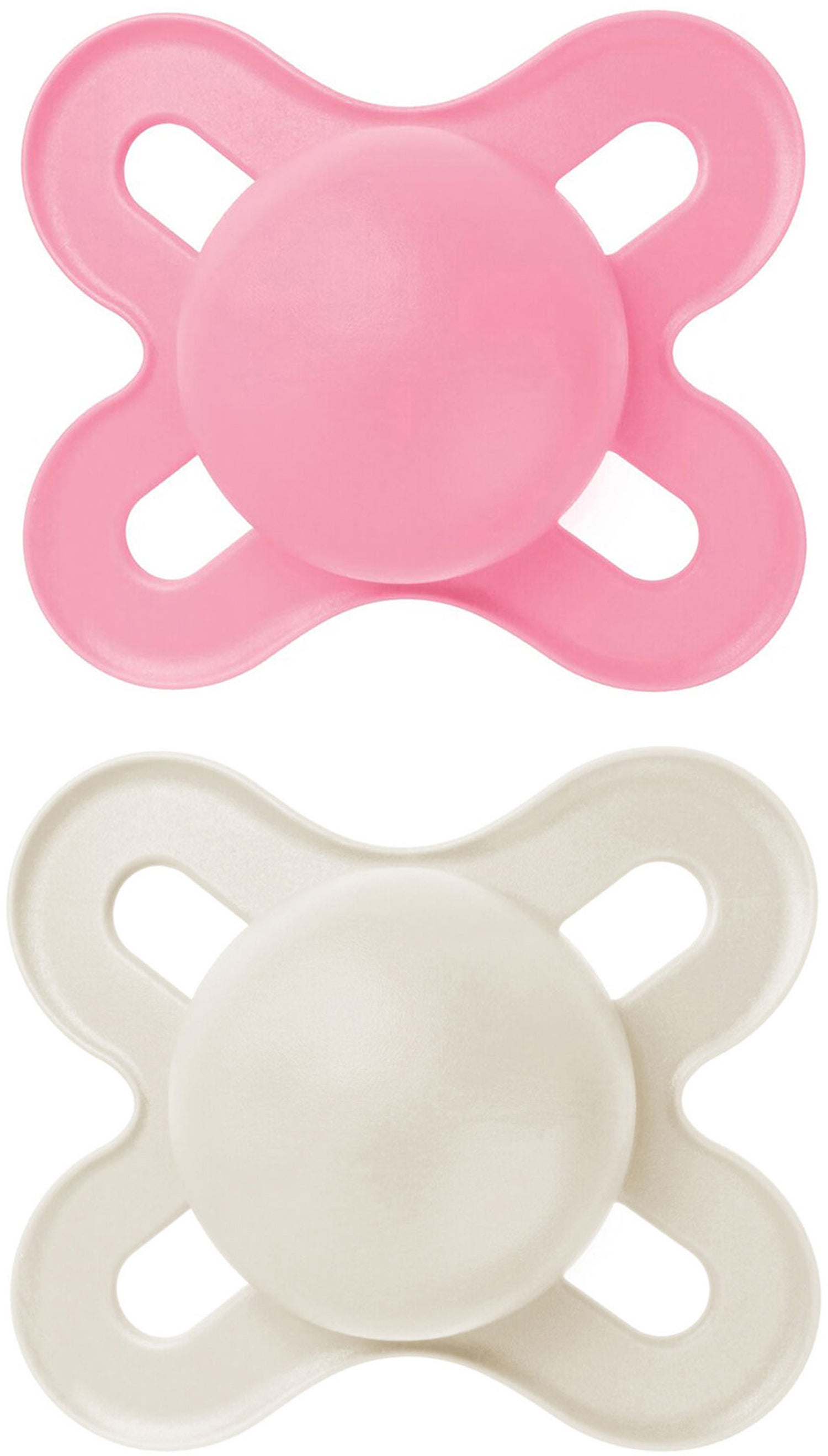 MAM Original Start Silikon Schnuller 0-2m 2er-Pack, Rosa/Neutral von MAM