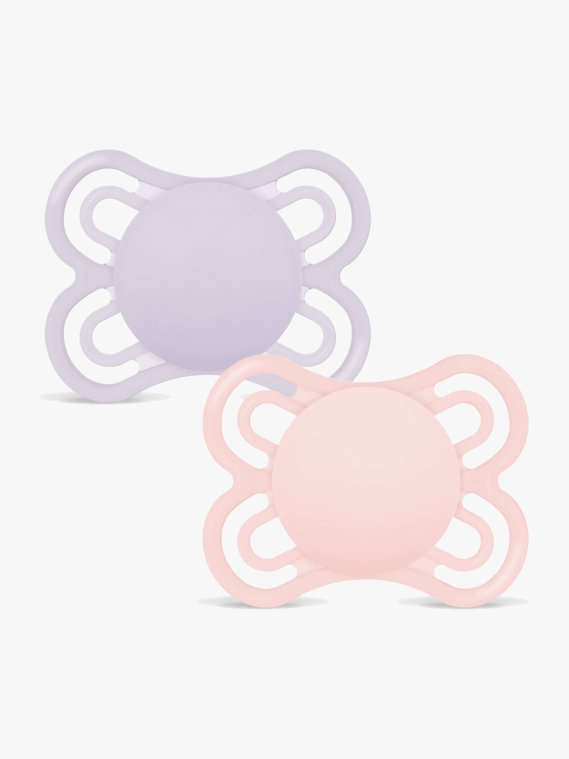 MAM Perfect Schnuller Silikon 2er-Pack 0-6m, Rosa von MAM