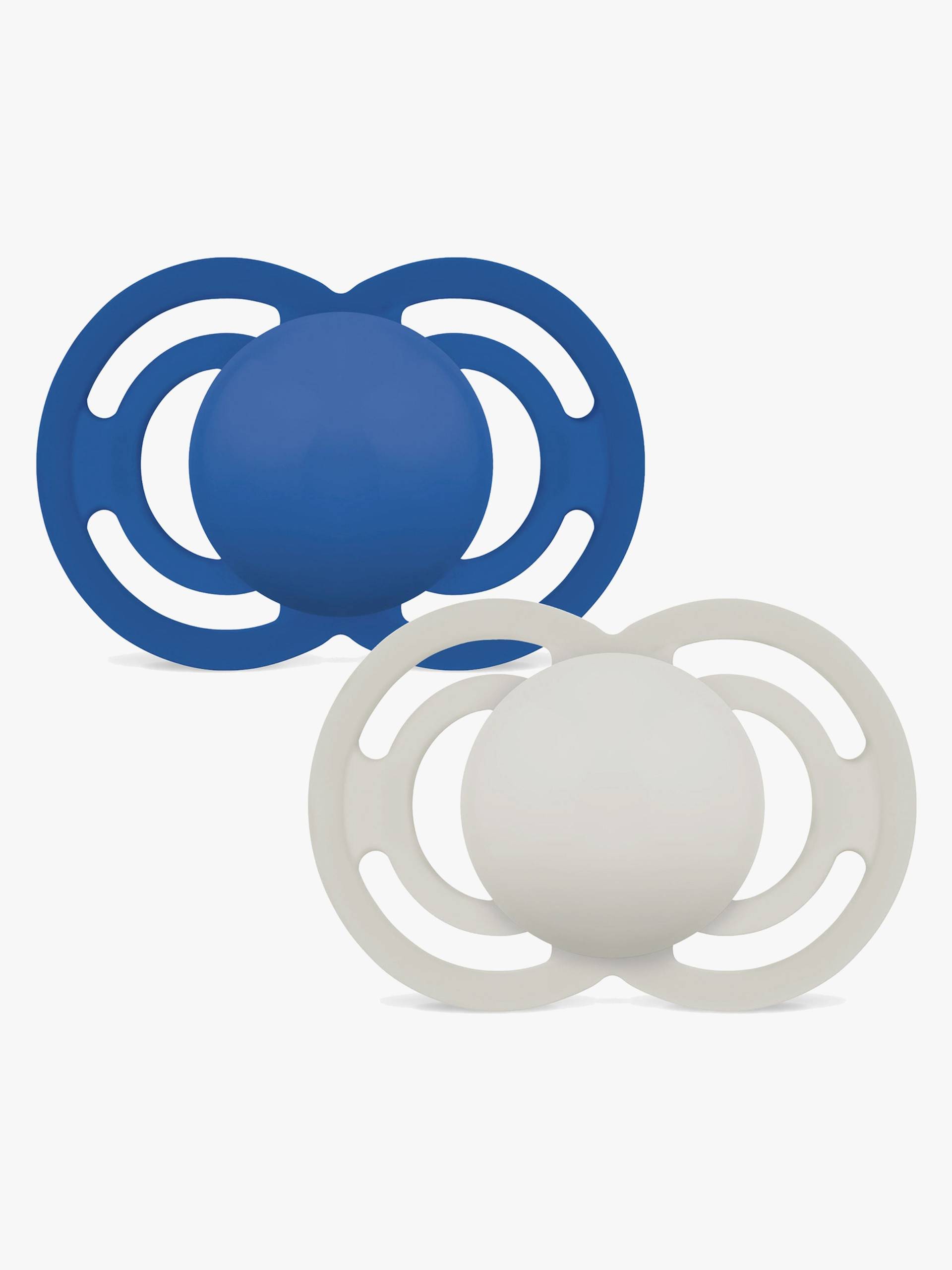 MAM Perfect Schnuller Silikon 2er-Pack 16-36m, Blau von MAM