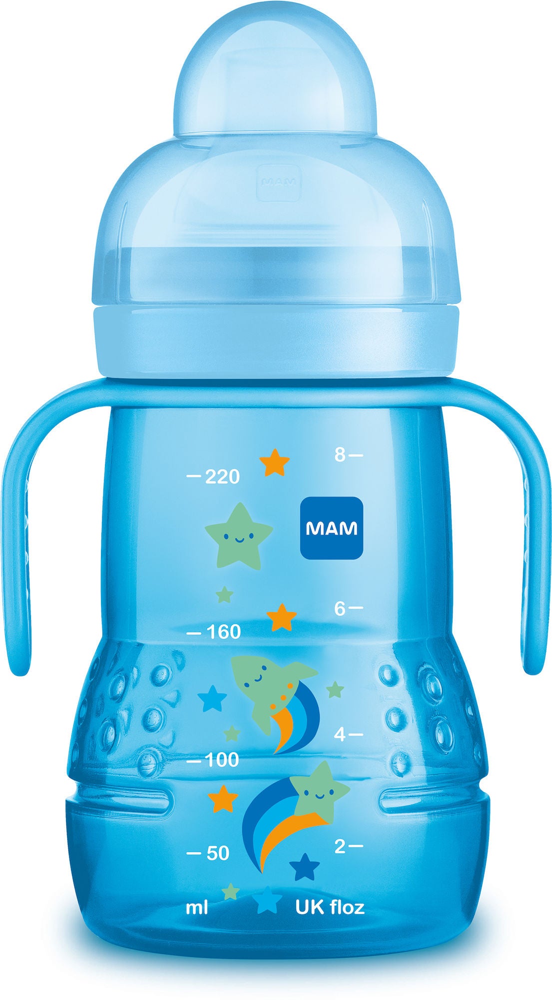 MAM Trainer Babyflasche 220 ml, Blau MAM Trainer Babyflasche 220 ml, Blau von MAM