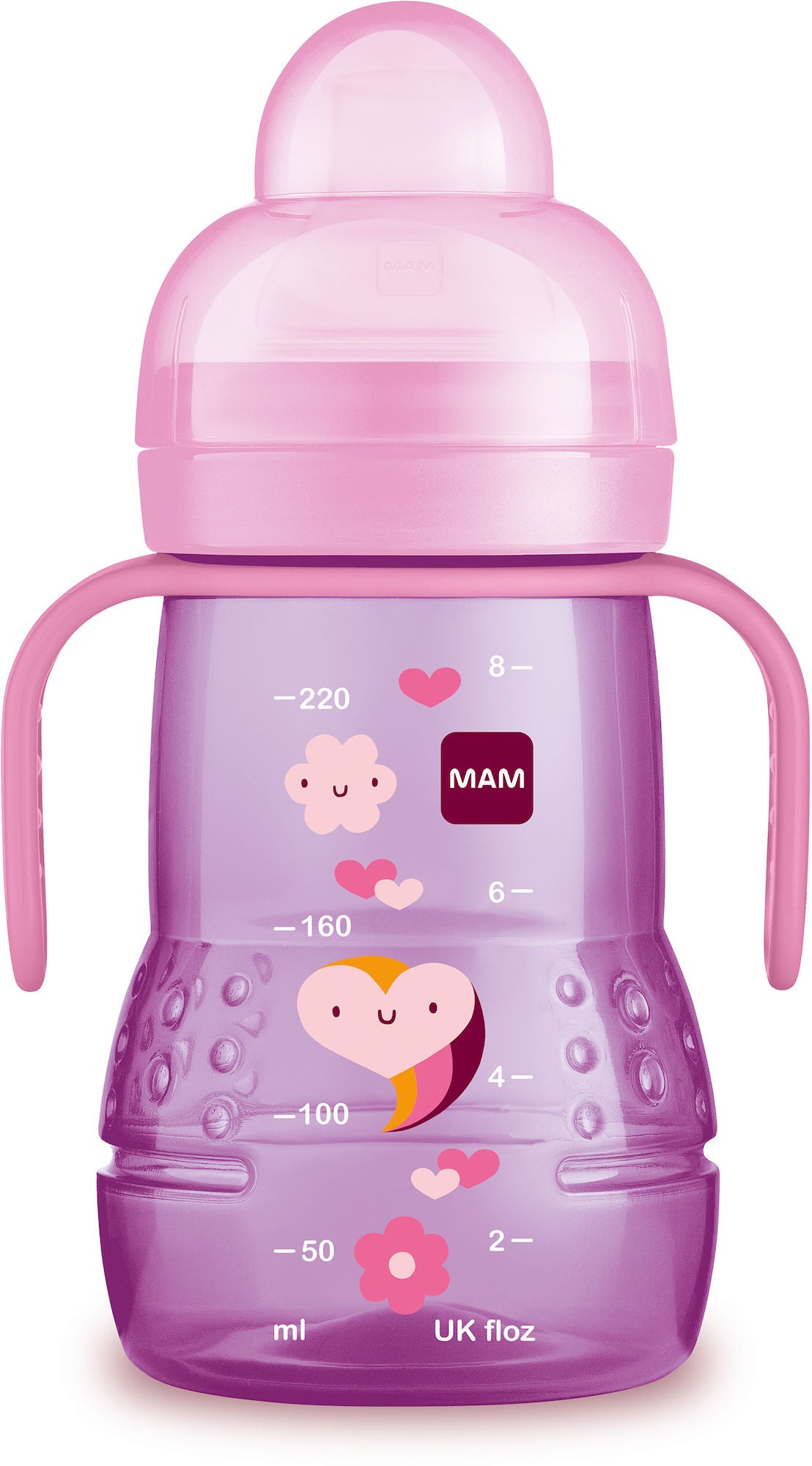 MAM Trainer Babyflasche 220 ml, Rosa MAM Trainer Babyflasche 220 ml, Rosa von MAM
