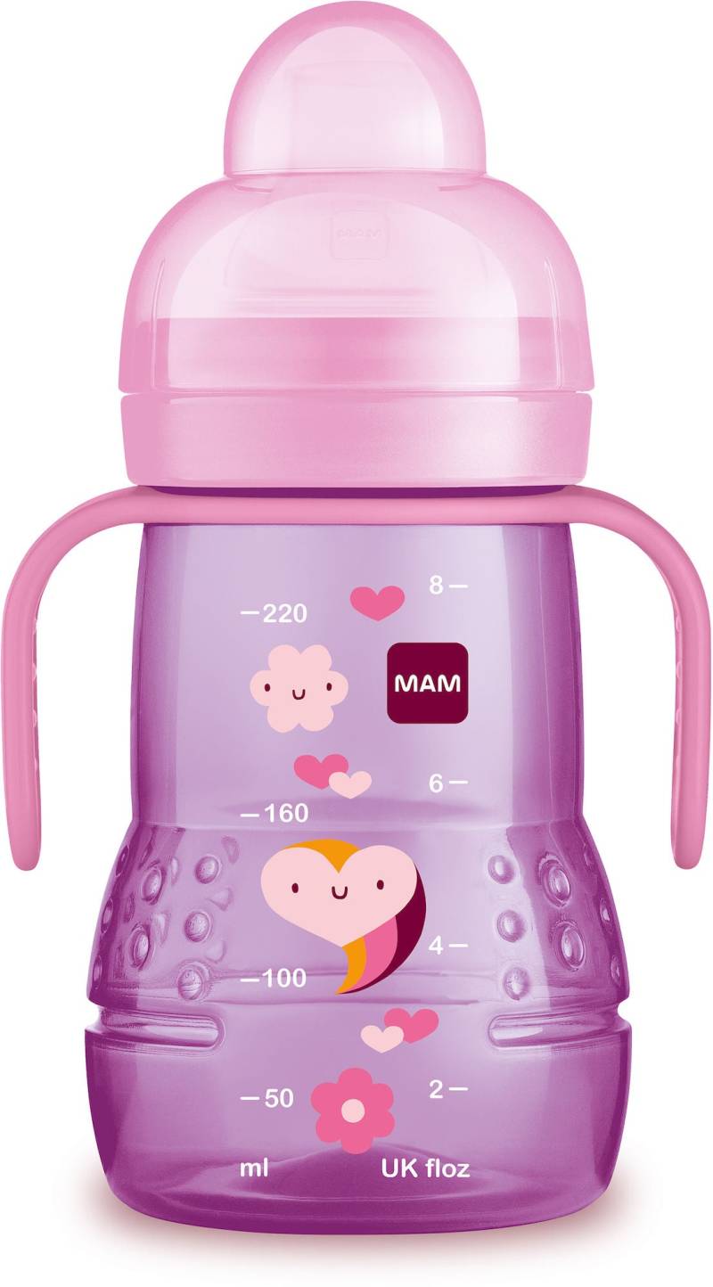 MAM Trainer Babyflasche 220 ml, Rosa von MAM