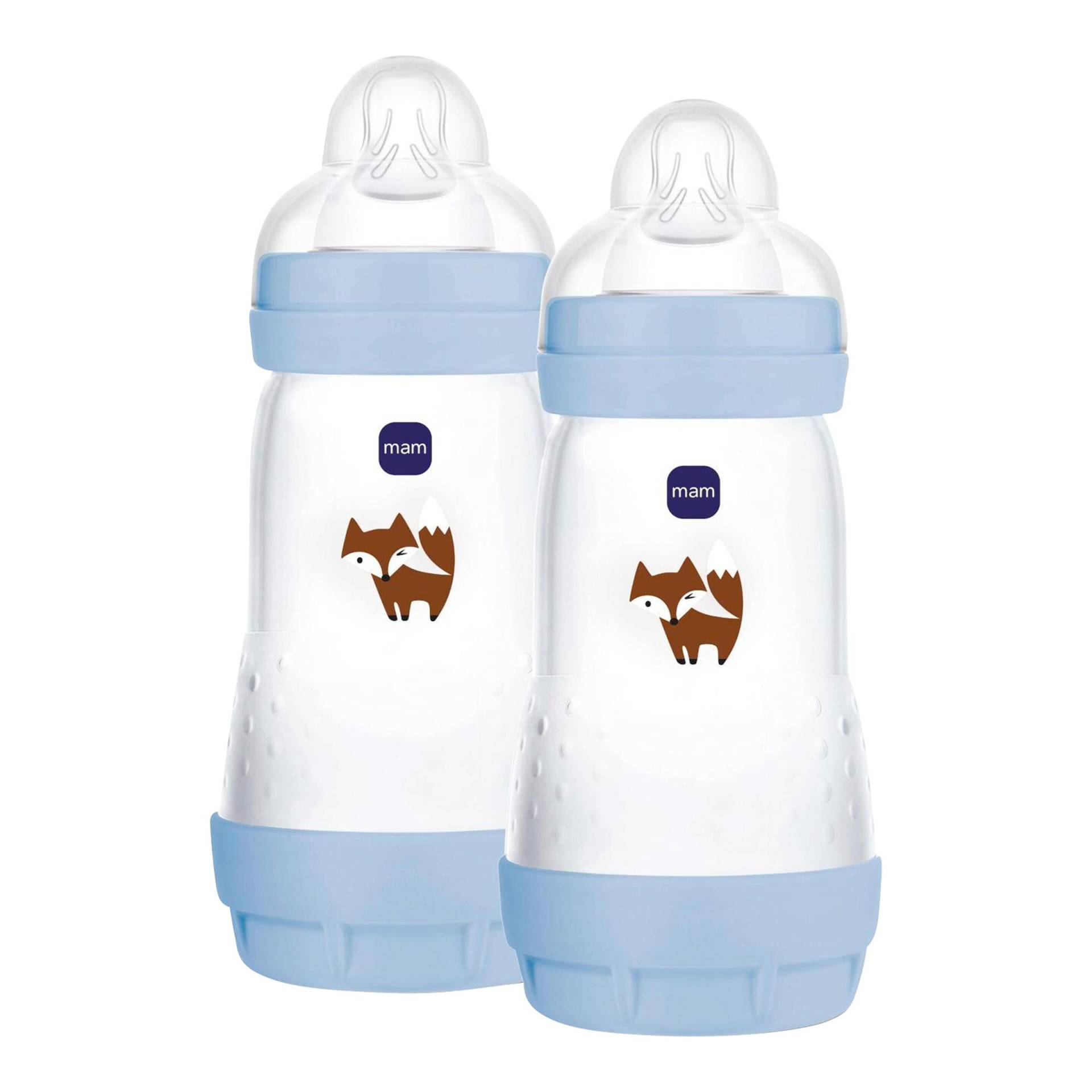 Mam 2er-Pack Babyflaschen Easy Active, Weithals, 270 ml, ab 0M von MAM