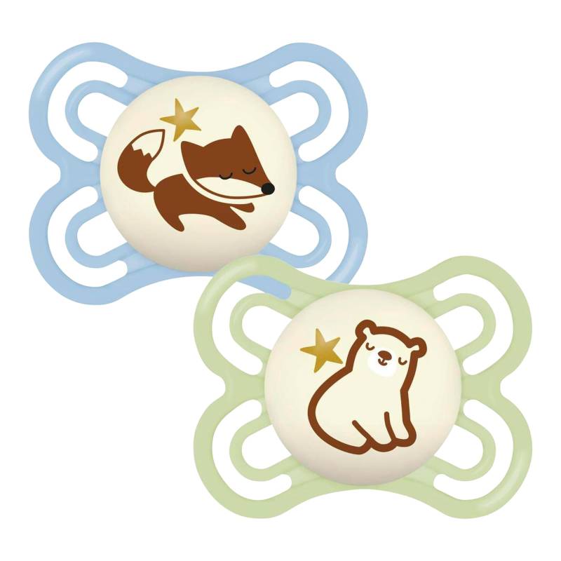 Mam 2er-Pack Schnuller Perfect Night Silikon, 0-6M Mam 2er-Pack Schnuller Perfect Night Silikon, 0-6M von MAM