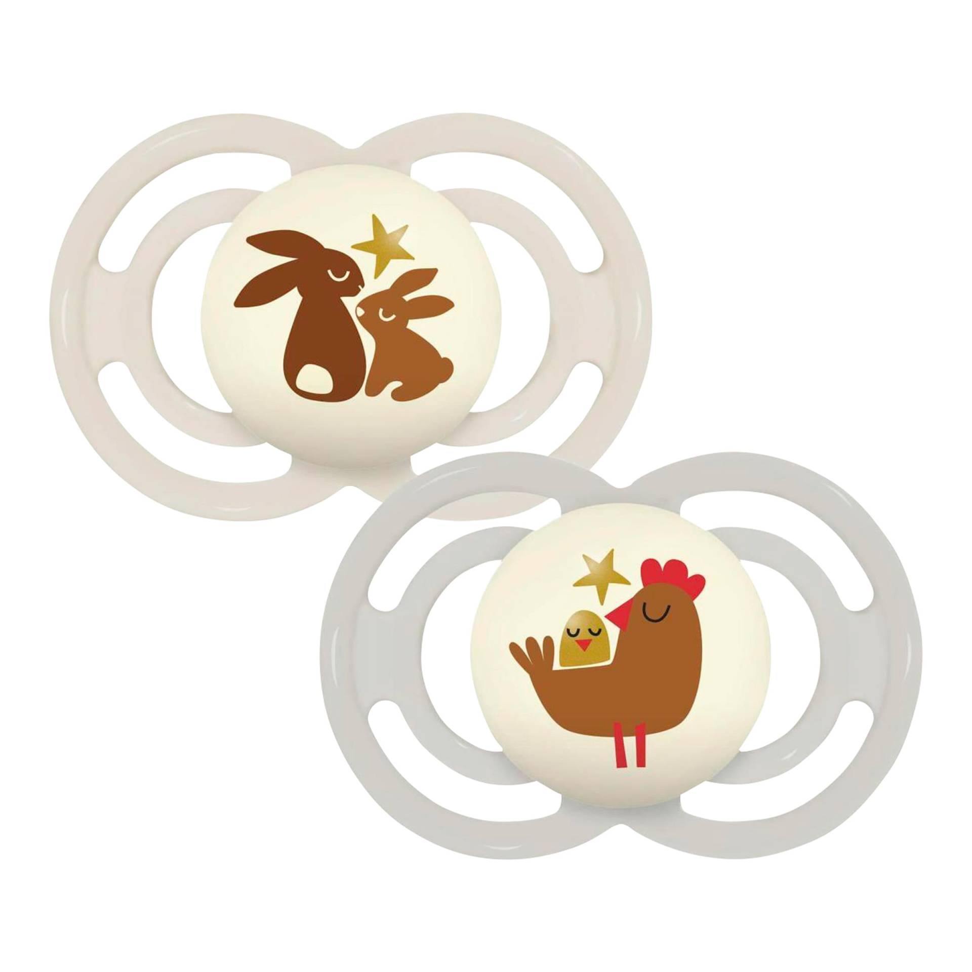 Mam 2er-Pack Schnuller Perfect Night Silikon, ab 16M von MAM