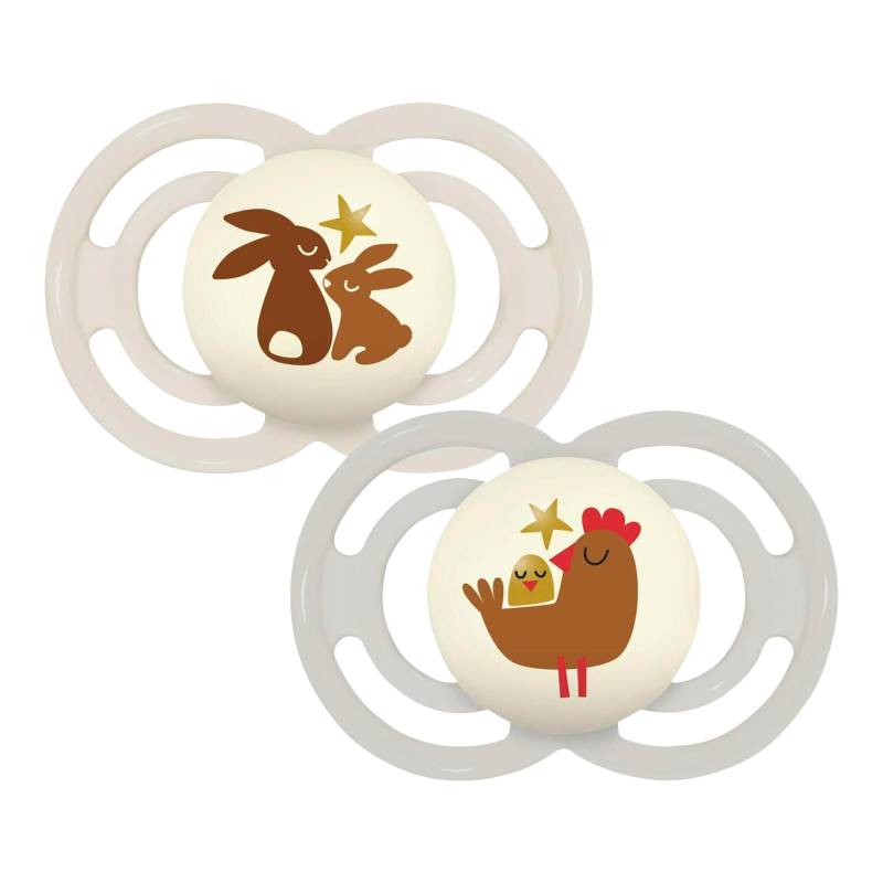 Mam 2er-Pack Schnuller Perfect Night Silikon, ab 16M von MAM