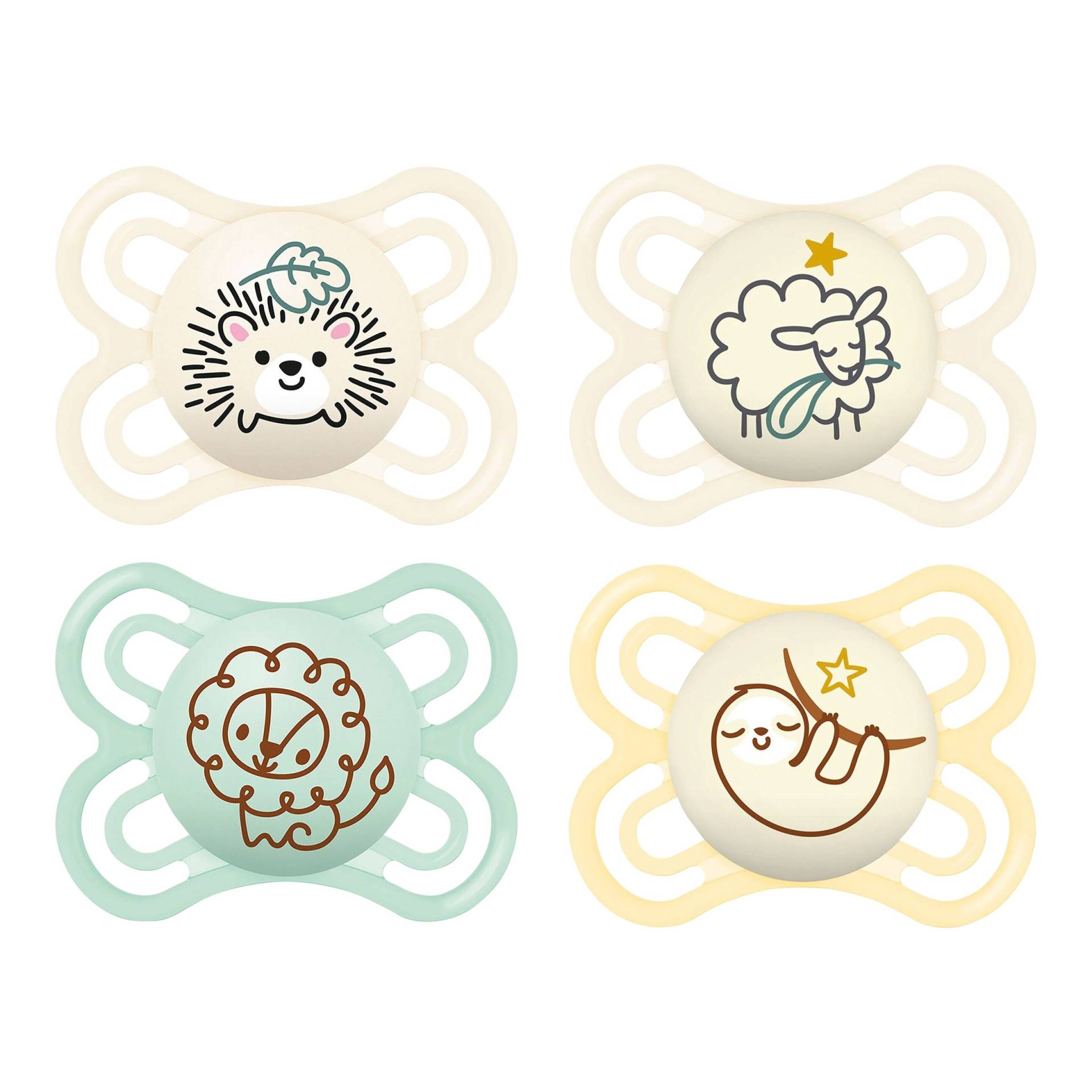 Mam 4er-Pack Schnuller Perfect Day+Night Silikon, 0-6 M Mam 4er-Pack Schnuller Perfect Day+Night Silikon, 0-6 M von MAM